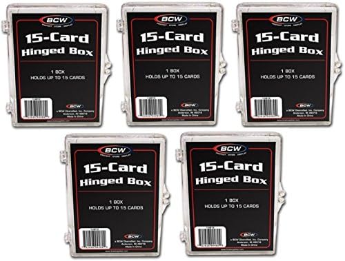 5 Pack 15 Card Case Protectors Protecters