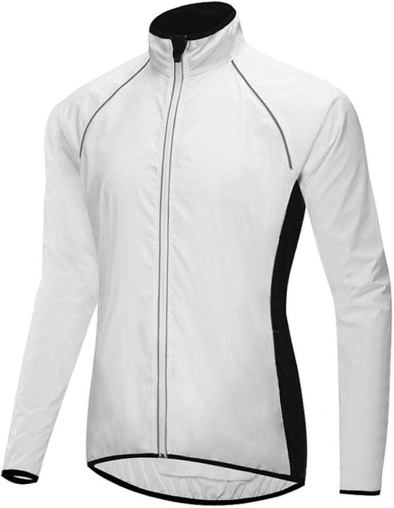 Men's Long Sleeve Cycling Jersey, Waterproof Breathable Reflective