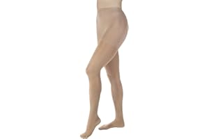 JOBST Opaque Waist High 20-30 mmHg Compression Stockings Pantyhose, Closed Toe, Large, Natural