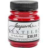 Jacquard Products Textile Color Fabric Paint 2.25-Ounce, Ruby Red