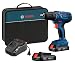 Bosch 18V Compact 1/2" Drill/Driver Kit with (2) 1.5 Ah Slim Pack Batteries GSR18V-190B22