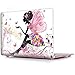 iCasso Macbook Air 13 Inch Case Rubber Coated Glossy Hard Shell Plastic Protective Cover For Macbook Air 13 Inch Model A1369/A1466 (Butterfly Girl)