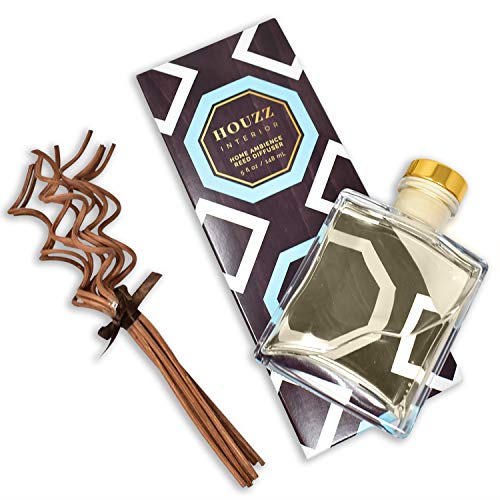 HOUZZ Interior Coconut & Vanilla Bean Reed Diffuser Oil and Scent Sticks Gift Set - Coconut, Lily of the Valley, Cedar and Vanilla Home Fragrance - No Sulfates or Parabens - Made in the USA - Thumbnail 2