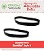 Crucial Vacuum Replacement Style S Belt Parts # 84756, 69950 - Compatible with Eureka Belts - Fit Model ASM1085A, ASM1086A, ASM1105A, ASM1106A, ASM1115A, ASM1116A, ASM1155A, ASM1156A, AS1101B (2 Pack)