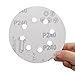 BonyTek 66 PCS 5 Inch 8 Hole Sanding Discs, 11 Discs Each of 40 60 80 120 180 240 Grits Hook and Loop Sander Sand Paper Assortment for Random Orbital Sander