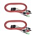 SoundOriginal Computer Case LED Light ATX Power Supply Reset HDD Switch Cable 68cm 26.77inch Long Red Green ATX Case Front Bezel Wire Kit