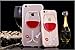 3D Liquid Case for iPhone 5/5s/SE, Turpro Creative Funny 3D Flowing Liquid Red Lip Red Wine Glass High Heels Crystal Clear Case Cover for iPhone 5,iPhone 5s, iPhone SE (Red Wine)