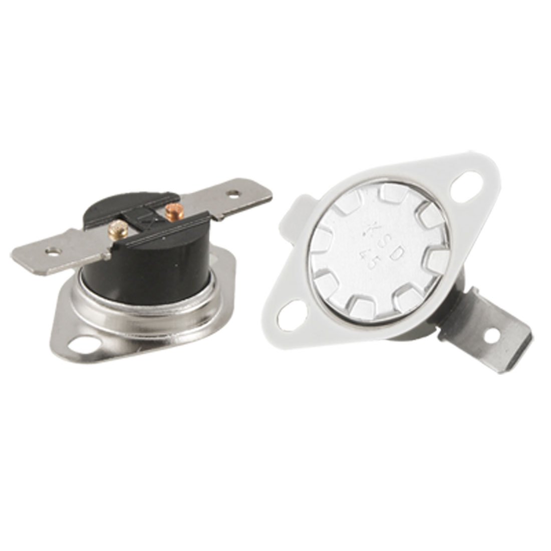 sourcingmap 2 x KSD Series Temperature Control Switch Thermostat 45 Celsius N.O.
