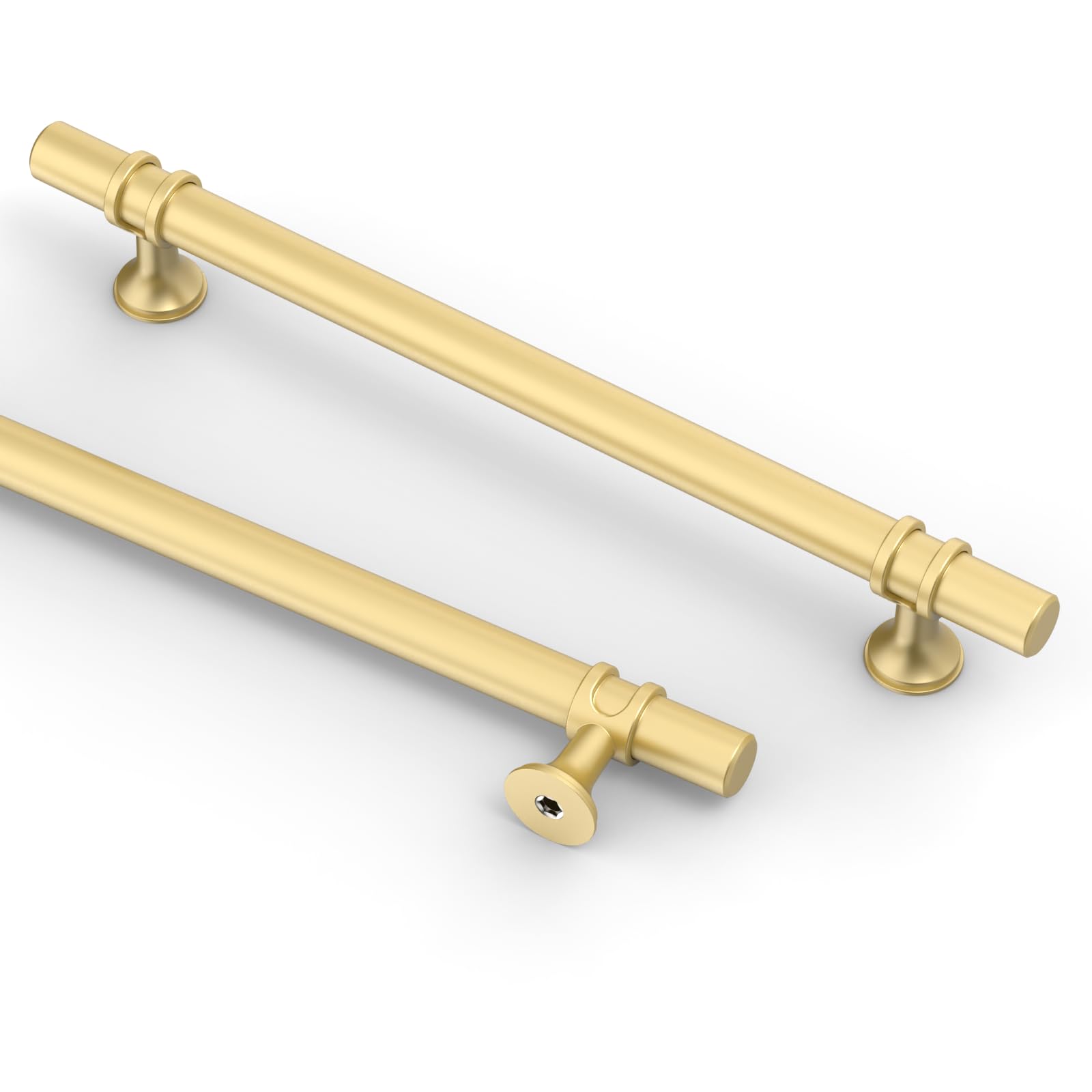 Photo 1 of Asidrama 10 Pack 7.5 Inch(192mm) Brushed Gold Kitchen Cabinet Handles, Cabinet Pulls Kitchen Cabinet Hardware Cupboard Handles Drawer Pulls