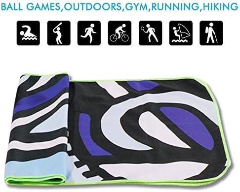 CCopnts Cooling Towel Cool Bowling Fitness Yoga Towels - 40"x12" Use as Chilling Neck Wrap Headband Bandana Scarf to Stay Cool for Yoga Bowling Golf Football Gym Outdoor Sports