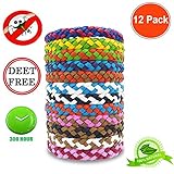 12Pack Protective Bracelet - Natural for Adults and Kids, Waterproof Wristbands, Indoor and Outdoor Protection, Multicolor