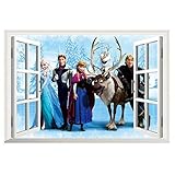Mikolot Frozen Anime Removable Vinyl Wall Decal Stickers Art Mural Kid Room Decor