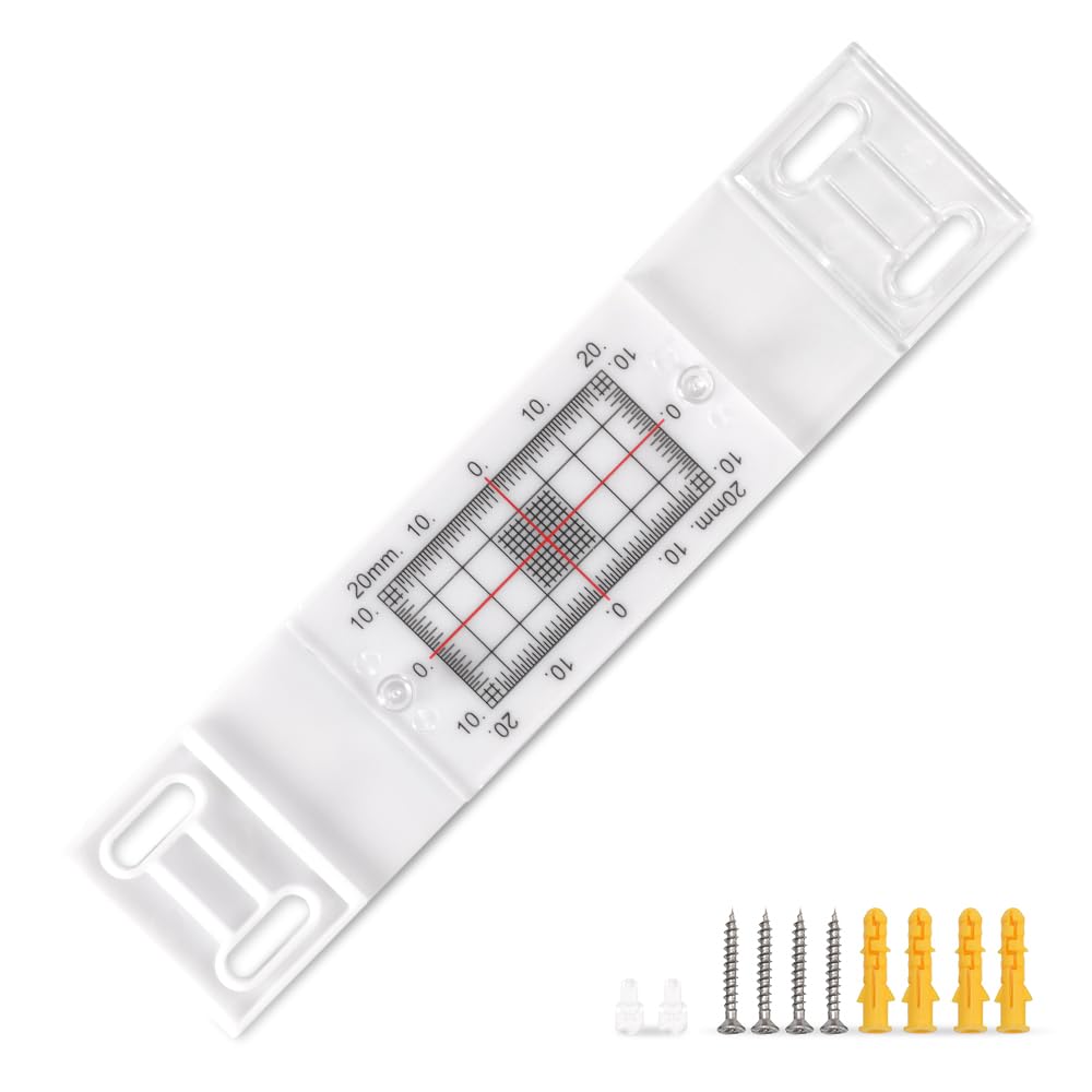 Photo 1 of SMTOER Crack Monitor with 2 Pre-Set Pegs, Tell-Tale Wall Deformation Measurement & Recording Tool(5 pcs)
