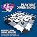 Non-Toxic Baby Play Mat for Infants with Collapsible Fence Edging for Infant Tummy Time and Activity. 48
