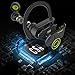 [Designed for Sport] MRS LONG Y2 Bluetooth Headphones, Best Wireless Headphones with Microphone, HD Stereo Waterproof Secure Fit Noise Cancelling Wireless Bluetooth Earbuds for Men Women(Black)