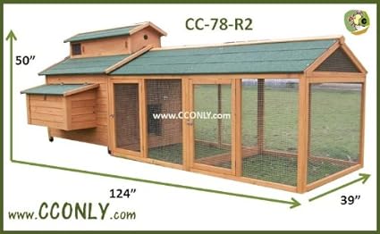 Amazoncom Cc Only Cc 78 R2 Chicken Coop Hen House Or Rabbit