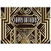 Allenjoy 8x6ft Photography backdrops Great Gatsby Birthday Adults Children Party Black and Gold Golden Banner Photo Studio Booth Background Newborn Baby Shower photocall primary