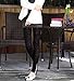 Pinbo Women Vintage Velvet Flower Skinny Lace Hipster Punk Sheer Legging Pants (Black)