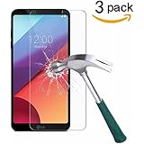 LG G6 Screen Protector,TANTEK [Anti-Bubble][HD Ultra Clear][Scratch Resist][Anti-Glare][Anti Fingerprint] Premium Tempered Glass Screen Protector for LG G6,-[3-Pack]