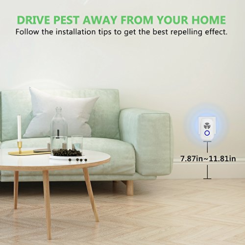 Benewell Pest Control Ultrasonic Repeller Set of 2, Eco-friendly Plug in Indoor Repellent for Mosquitoes, Mice, Ants, Rats, Roaches, Spiders, Bugs, Flies, Rodents - Human & Pet Safe Pest Warrior - Thumbnail 5