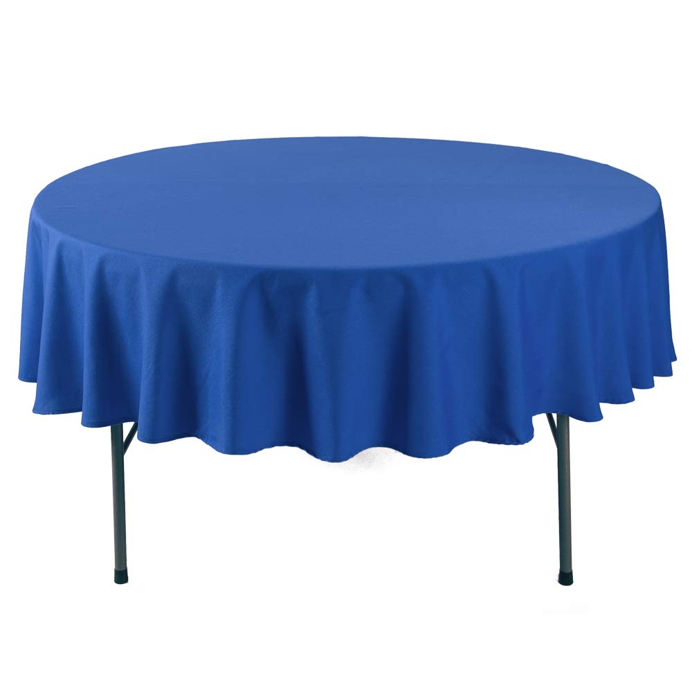 Best round table cloth royal blue