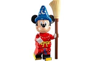 Blue Ocean LEGO Minifigures Disney 100 - Choose 1 of 18 Different Figures 71038 (Sorcerer Mickey with Bucket and Mop), small
