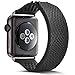 Apple Watch Band,Camyse 42mm iWatch Band Wrist Strap Premium Soft Silicone Replacement Rubber bands with Breathable Ventilation Holes for Apple Watch Series 3, 2, 1,Sport, Edition for Women Men- Black