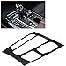 Gear Shift Frame Trim, Carbon Fiber Car Gear Shift Knob Panel Cover Trim for BMW F15 F16 X5 X6 (#B)