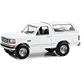 Greenlight 1/64 1993 Bronco XLT, Oxford White, Hobby Exclusive 30452