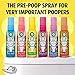 Air Wick V.I.P. Pre-Poop Toilet Spray, Up to 100 uses, Contains Essential Oils, Fresh Model Scent, Travel size, 1.85 oz, Holiday Gifts, White Elephant gifts, Stocking Stuffers