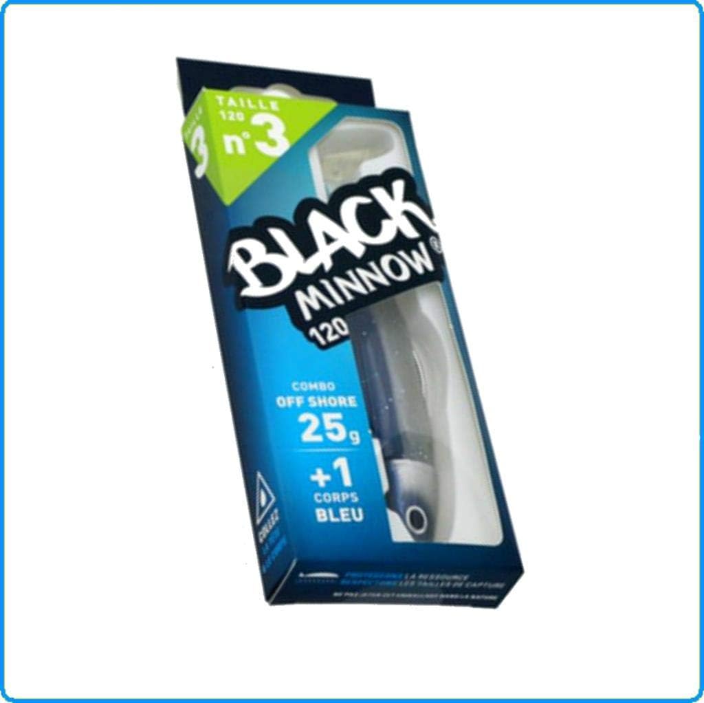 FIIISH - Leurre complet Black Minnow Bleu 12cm Off Shore avec rechange, 25g - 12cm - Image 3