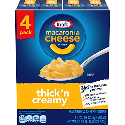 Kraft Thick n' Creamy Macaroni and Cheese Dinners, 7.25 oz. Boxes (24