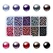 BEADNOVA Satin Pearls Beads for Crafts Tiny Loose Glass Imitation Pearls for Jewelry Making (4mm, 1000pcs, Multi Color)