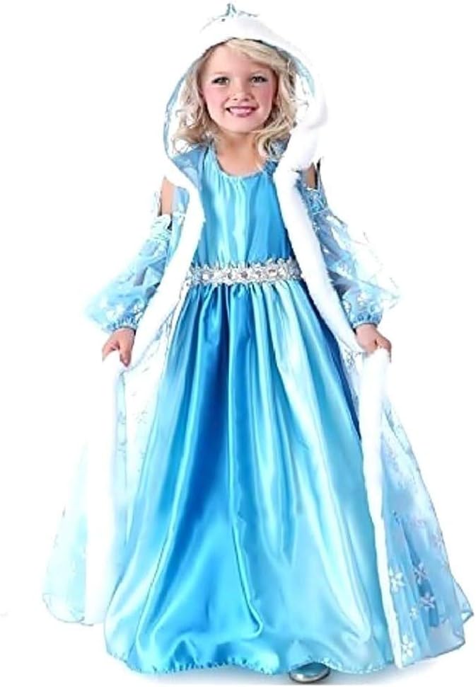 Costume Elsa Bambina Carnevale Vestito Principessa Dei Ghiacci Con  Cappuccio 9-10 Anni Travestimento Cosplay Ottimo Regalo Per Natale O  Compleanno Taglia 150 Bambini farmaki.gr
