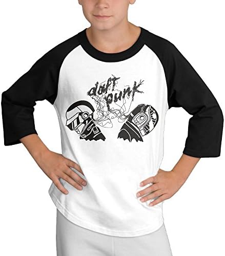 Gary Young Boy Daft Punk Baseball Raglan Shirt Black M