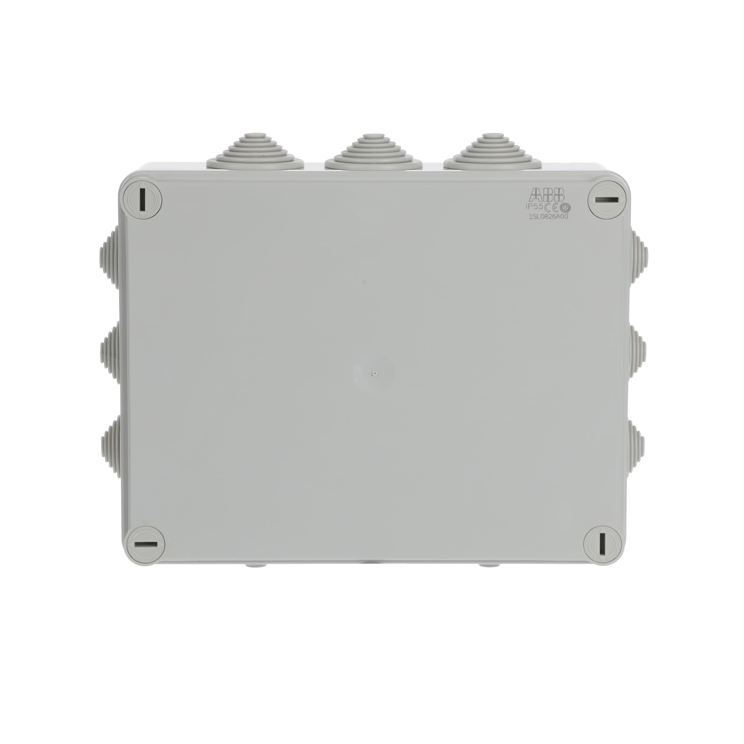 ABB IP55 Junction Box • Waterproof Electric Cable Connector Unit • Cable Glands Included • Shockproof Adaptable Electric Box • Indoor/Outdoor Box • 220 x 170 x 80mm