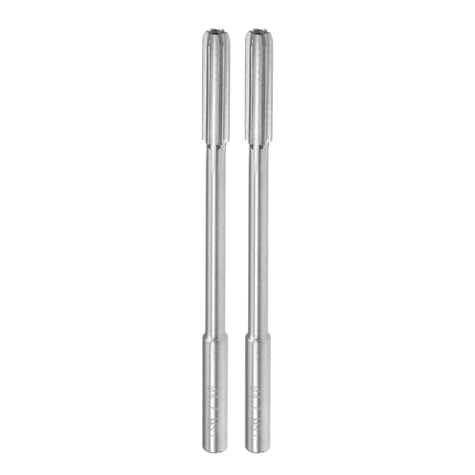 CoCud Machine Chucking Reamers, 4.7mm Diameter D4 Accuracy, M35 Cobalt High Speed Steel Straight Flutes Milling Cutter - (Applications: for Lathe Machine), 2-Pieces