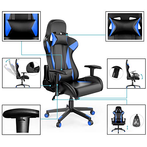 Amazon Basics Gaming/Racing Style Office Chair with Removable Headrest