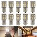 JAVR - Pack of 10-3000K Warm White 1156 BA15S 1141 1003 1073 7506 LED Bulbs 5050 27-SMD Replacement Lamps for 12V Interior RV Camper Trailer Lighting Boat Yard Light Bulbs primary