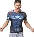 Red Plume Men's Compression Sports Fitness Shirt, Armor America Teamleader T-Shirt