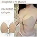 Invisible Strapless Silicone Bra Reusable Breathable Push-up Brassiere Underwear set