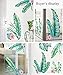 DERUN TRADING Leaf Wall Decals Palm Tree Wall Decals Green Leaves Wall Paper Evergreen Wall Sticker Removable Decal Peel and Stick Giant Wall Decals Painterly Ivy Peel and Stick Wall Decals