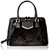 Calvin Klein on My Corner Saffiano Satchel, Black/Black Fur