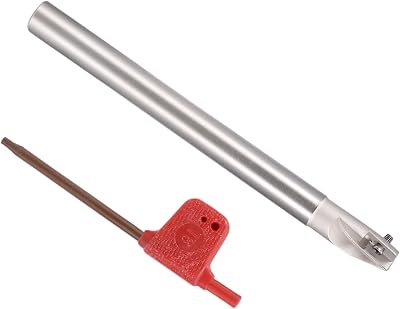 CoCud 1 Flute 0.4" Indexable End Mill 90 Deg R0.8 for APMT1135 Steel Milling