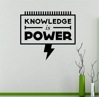 Pegatinas de pared,el conocimiento es poder DIY PVC Cotizaciones