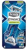 Schick Xtreme 3 Ultimate Disposable Razors for Men with Vitamin E, Aloe, and Shea Butter - 4 Count