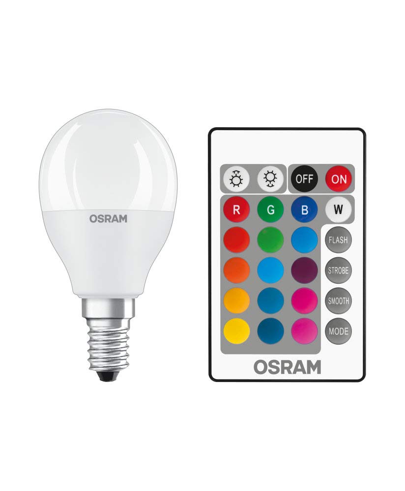 OSRAM Pack of 4 x LED lamp | Base: E14 | Warm White…Cool White | 2700 K | 4 W | Replacement for 40W | LED Relax and Active Classic P