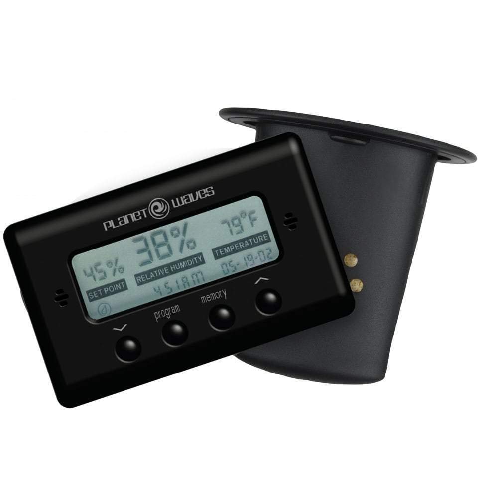 Planet Waves Humidifier with Digital Humidity and Temperature Sensor for Acoustic Guitar