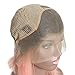 Myfashionhair Affordable Wigs Silky Straight Good Quality Wigs 8 inch 180% Density Affordable Lace Front Wigs with 13x4 Swiss Lace and Adjustable Cap, Pre Plucked Human Hair Wigs (Lake Blue)