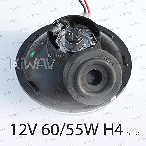 5-3/4 inch H4 60/55W ECE Right Hand Drive Headlight Lens Unit Scrambler Style for Custom Bikes
